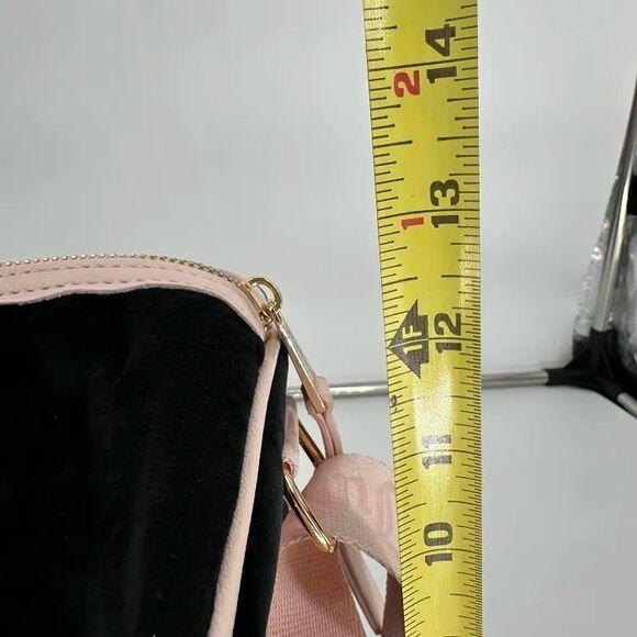 NWT Juicy Couture Heritage Weekender Bag Black Pink Velour Crown Duffel TikTok - Picture 3 of 11